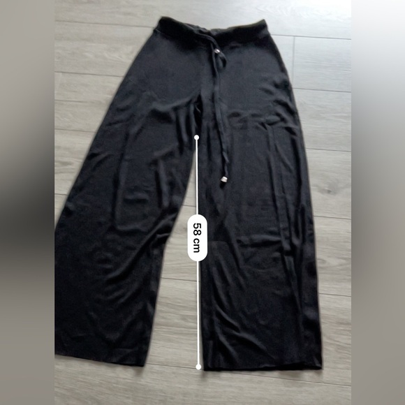 Zara, Black Ribbed Two-Piece Set Black, Top, Size:M, Pants:size:S - Picture 8 of 12